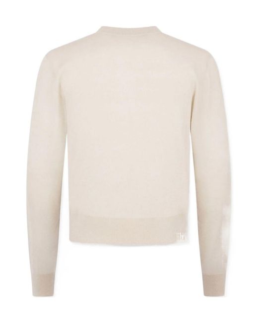 DSquared² White Crew-Neck Sweater for men