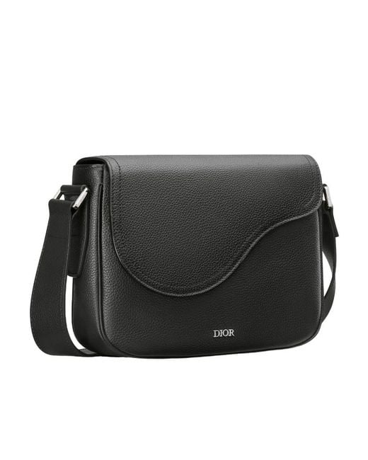 Dior Black Mini Saddle Shoulder Bag for men