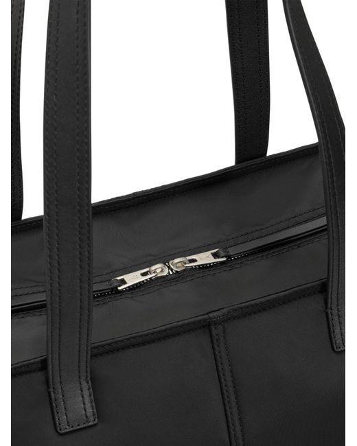 AMI Black Ami Small Marcel Tote Bag for men