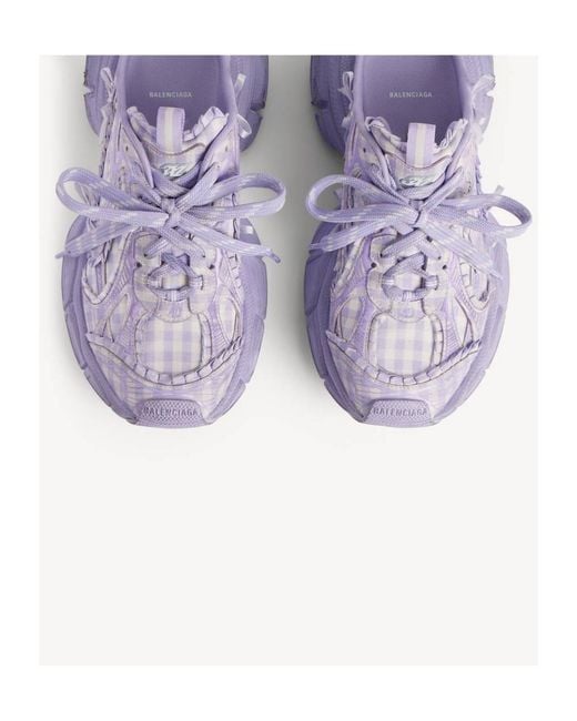 Balenciaga Purple 3Xl Check Mule