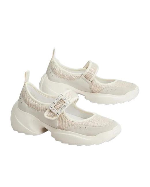 Roger Vivier White Viv On The Run Mary Janes