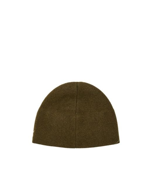 Jacquemus Green Logo-Intarsia Wool-Blend Beanie for men
