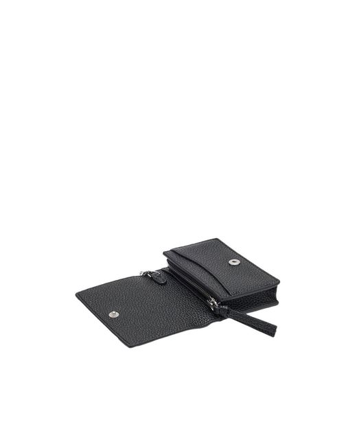 Ganni White Card Holder With Flap