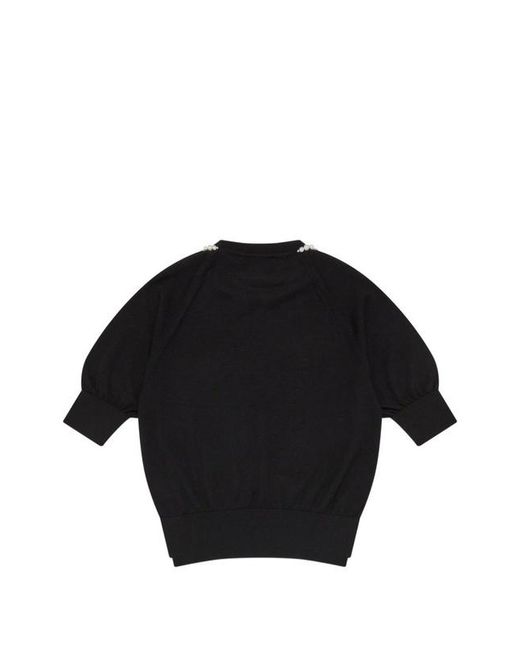 Simone Rocha Black Crew Neck Knitwear