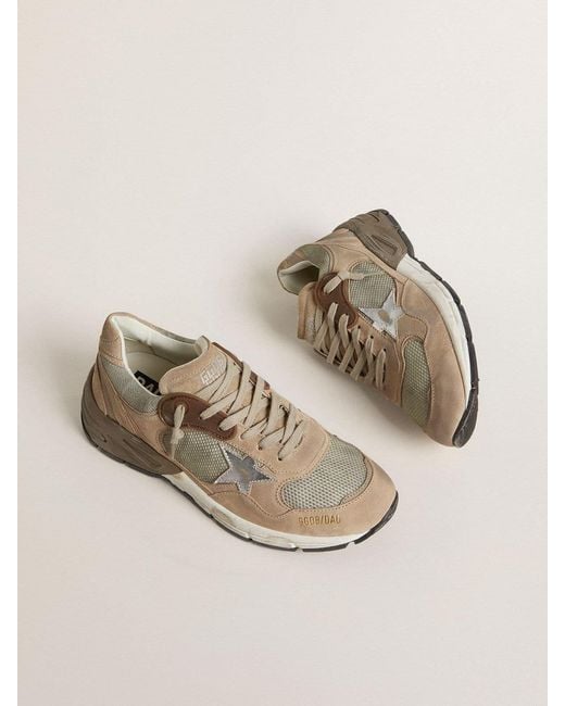 Golden Goose Deluxe Brand Brown Dad-Star Lace-Up Sneakers