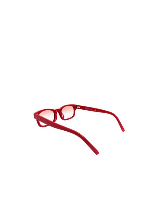 Givenchy Red Eyewear Rectangular Frame Sunglasses for men