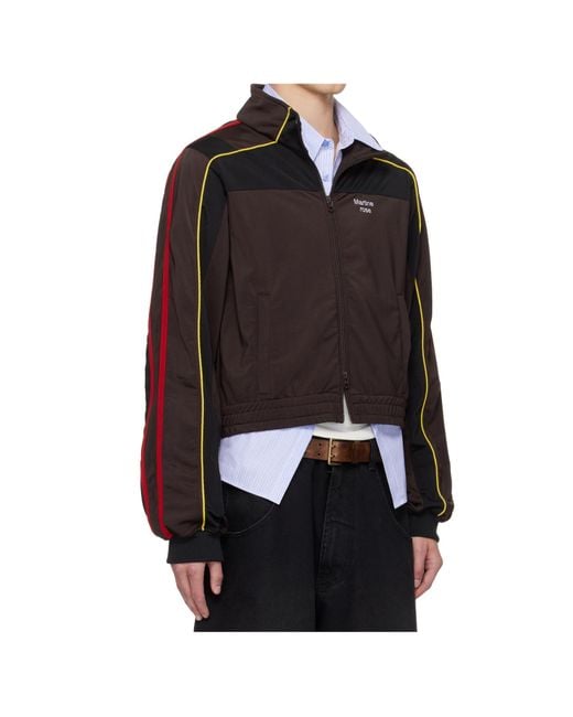 Martine Rose Blue Shrunken Track Jacket for men