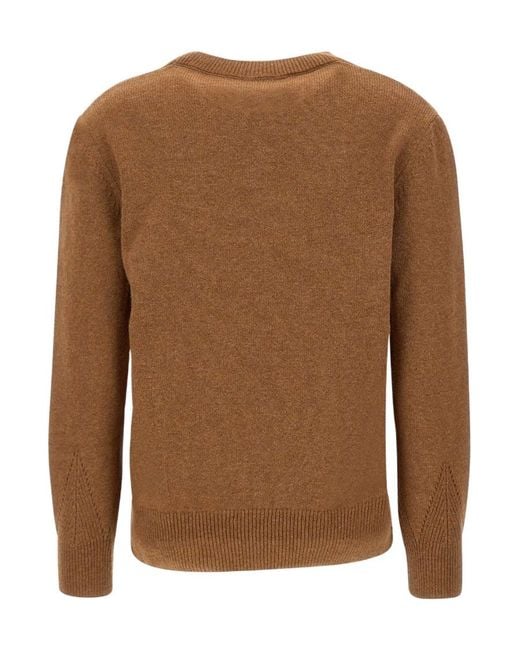 A.P.C. Brown Crewneck Knitted Jumper