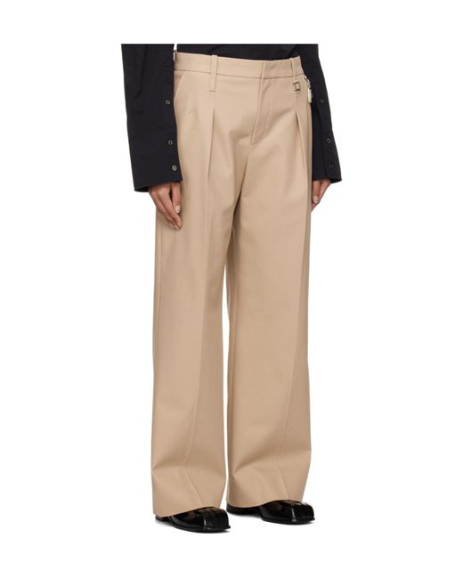 Wooyoungmi Natural Logo Detail Track Pants