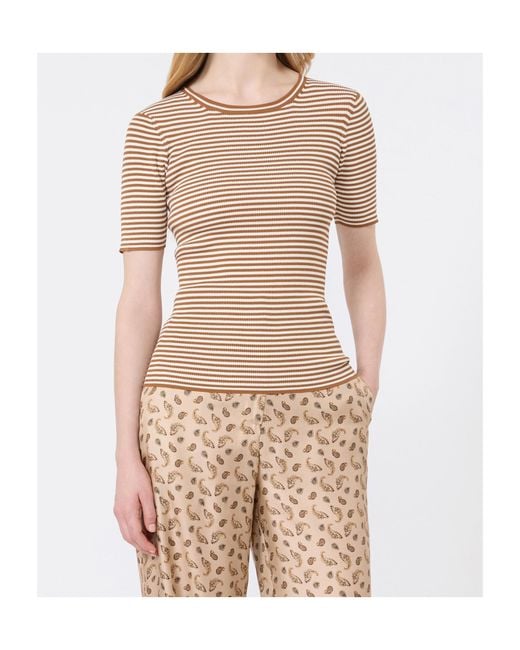 Max Mara Natural Short-Sleeved Sweater