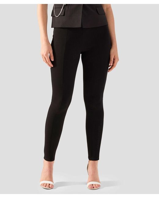 ARMANI EXCHANGE Black Elastic Waist Leggings