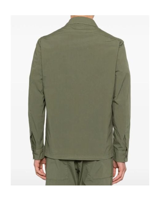 Barena Green Button Pocket Shirt for men