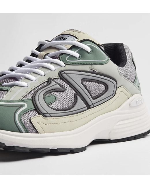 Dior White Homme B30 Lace-Up Sneakers for men
