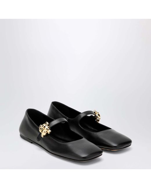 Bottega Veneta Black Charlotte Ballet Flats