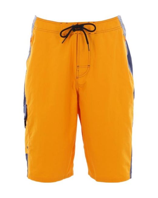 Martine Rose Orange Panelled Swim Shorts for men