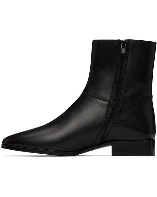Fear Of God Black Side-Zip Block Heel Ankle Boots for men