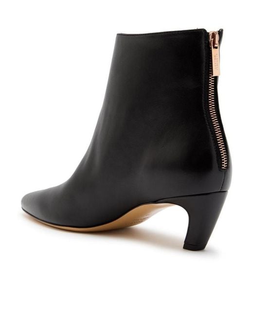 Gabriela Hearst Black Leather Ankle Boots