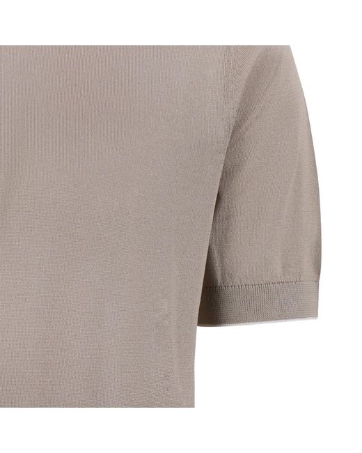 Boss Gray Crew Neck Short-Sleeved T-Shirt for men