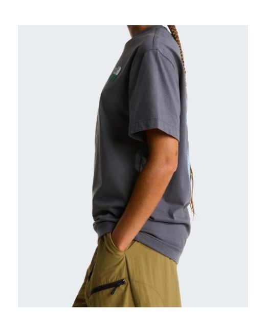 The North Face Gray Logo-Print T-Shirt for men