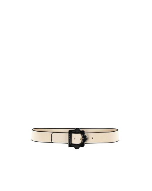 Marni White Color-Block Wide Belt