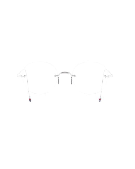 Thom Browne Multicolor Eyewear Oval-Frame Glasses