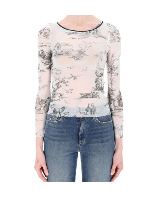 Philosophy Di Lorenzo Serafini White Toile De Jouy-Print Top