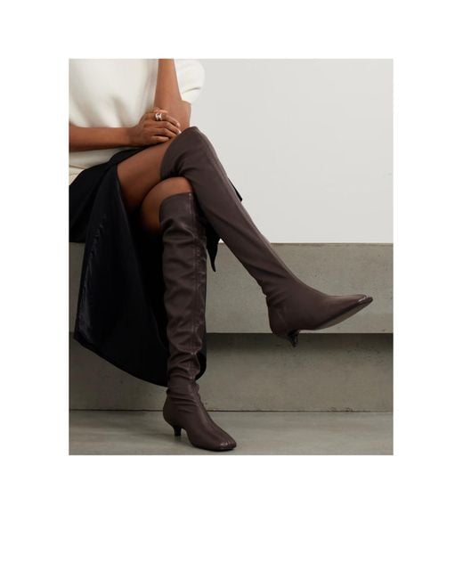 Totême Brown Nappa Knee-High Boots