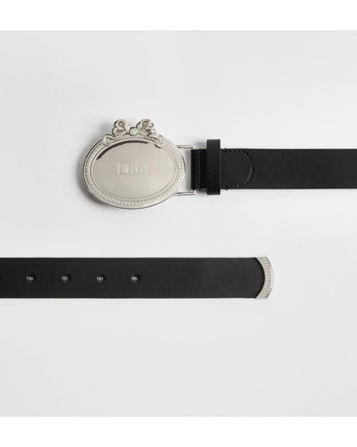 Dior Black Médaillon Belt for men