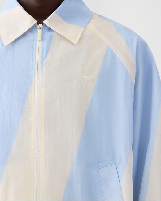Jacquemus Blue Le Coupe Vent Zip Jacket for men