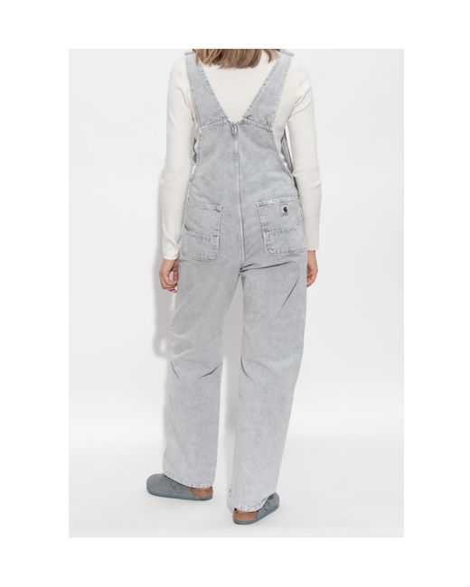 Carhartt Gray Bib Dungarees