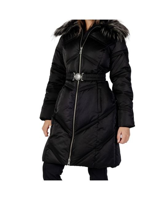 Guess Black Long Down Jacket