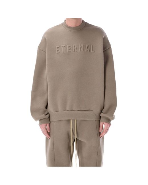 Fear Of God Gray Crew Neck Sweatshirt for men