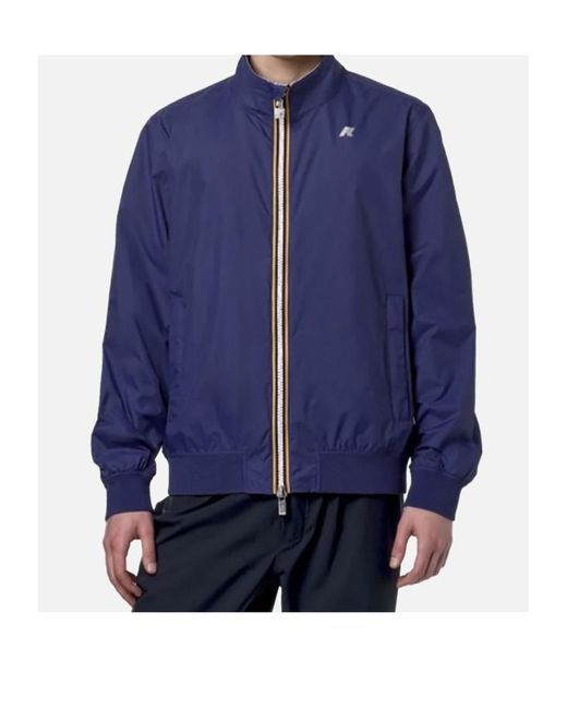 K-Way Blue Arsene Jacket for men