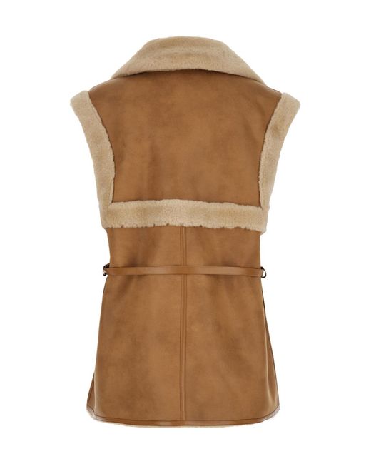 Urbancode Brown Belted Waistcoat