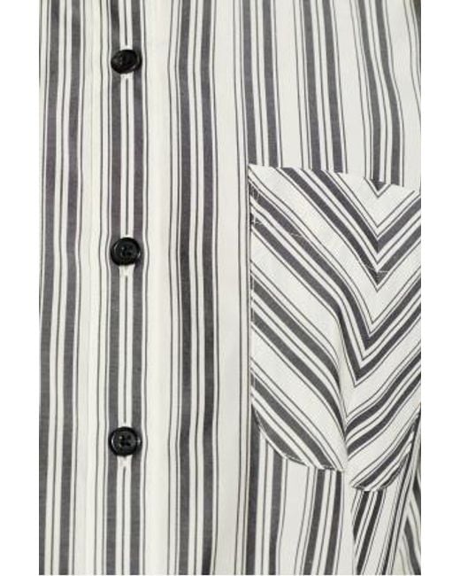 Rag & Bone Gray Striped Shirt