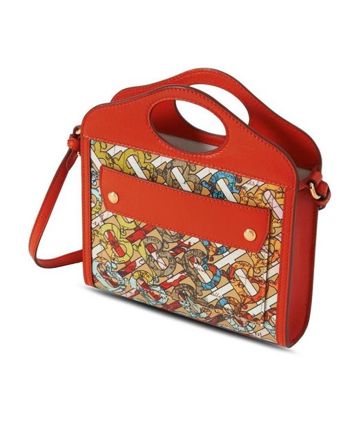 Burberry Red Logo Shoulder Bag