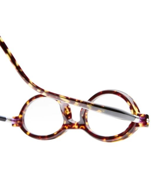 Kuboraum White Round-Frame Glasses for men