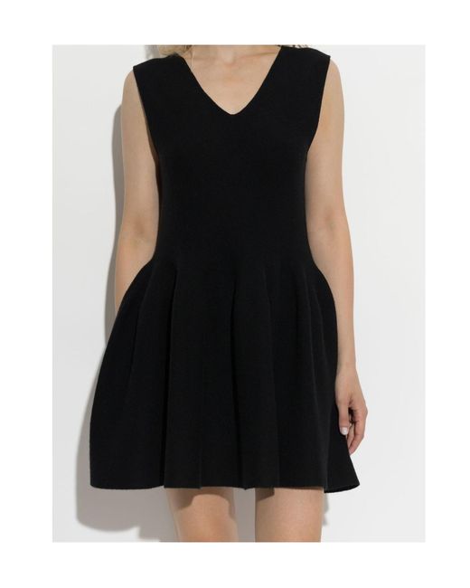 Lisa Yang Black Wrenley V-Neck Sleeveless Mini Dress
