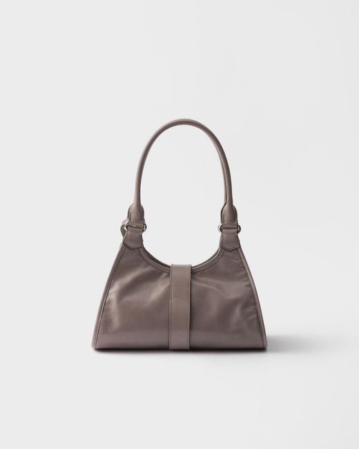 Prada Brown Small Leather Tote Bag