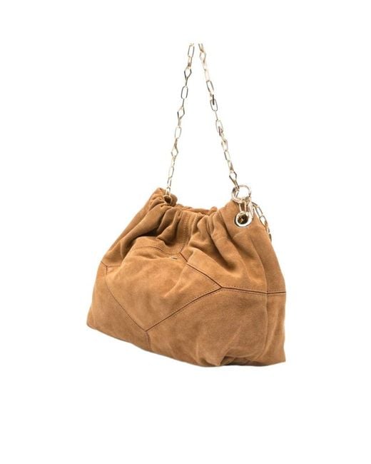 Ba&sh Natural Chain Shoulder Bag