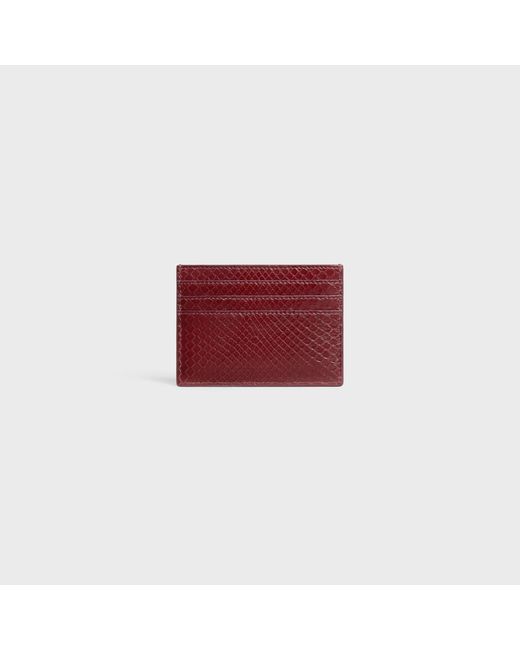 Céline Red Card Holder Triomphe for men