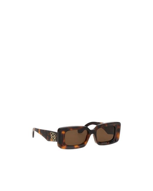 Loewe Green Rectangle Frame Sunglasses