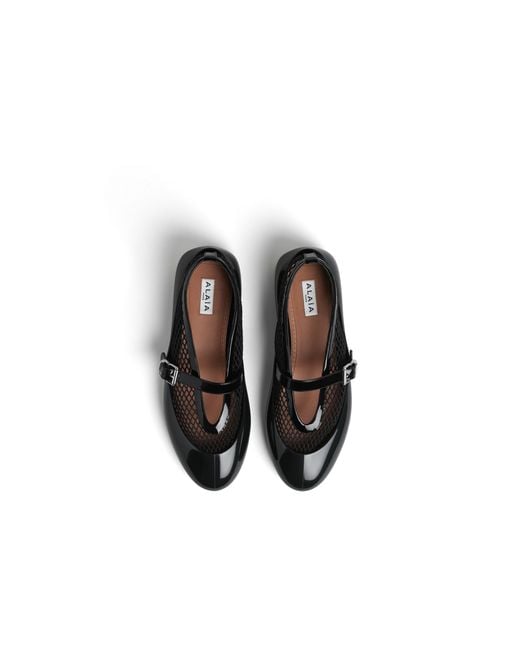 Alaïa Black Alaïa Shiny Ballet Flats