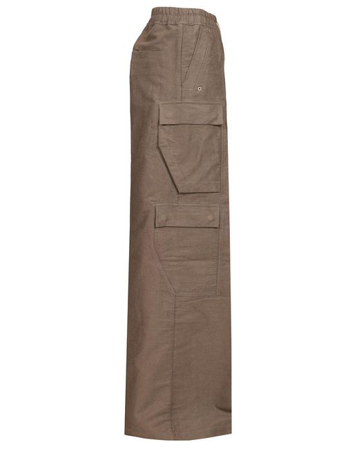 Rick Owens Brown Cargobelas Wide-Leg Pants for men