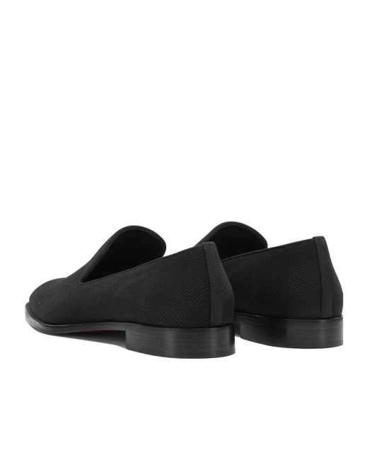 Christian Louboutin Black Slip-On Loafers for men