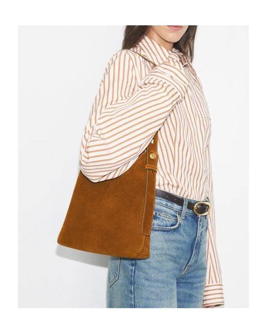 Tory Burch Brown Romy Small Hobo Bag
