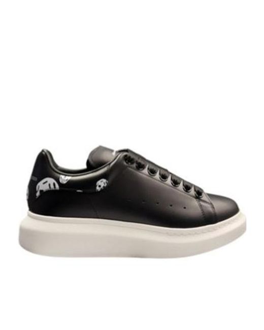 McQueen Black Oversized Low-Top Sneakers