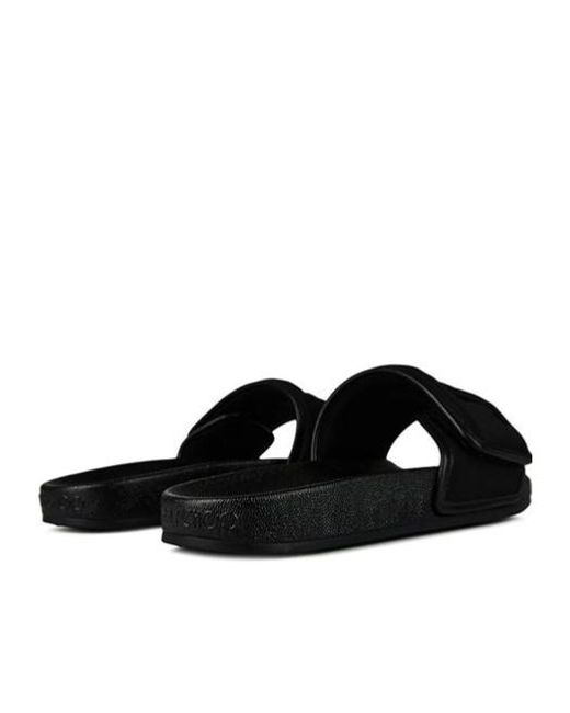 Jimmy Choo Black Lycra Fitz/F Sliders