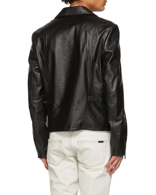 Saint Laurent Black Application Casual Jacket for men