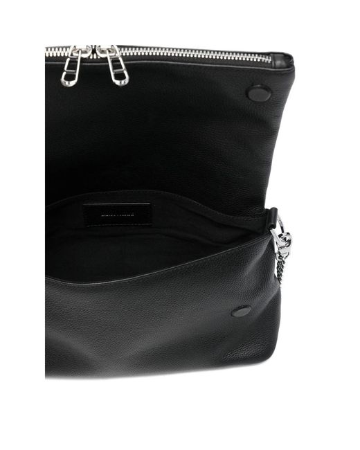 Zadig & Voltaire Black Rock Crystal-Wing Shoulder Bag